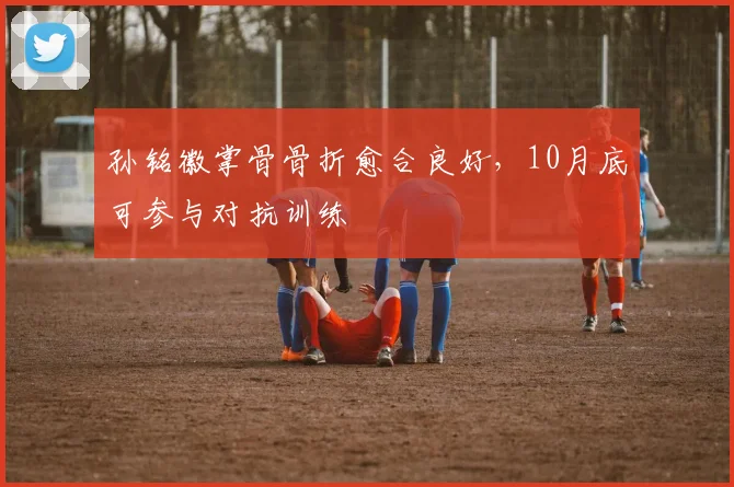 孙铭徽掌骨骨折愈合良好，10月底可参与对抗训练